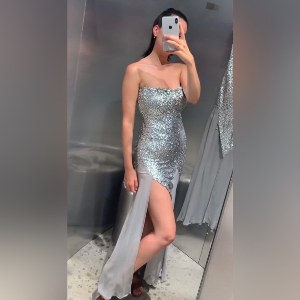 Zara sequin Barbie dress